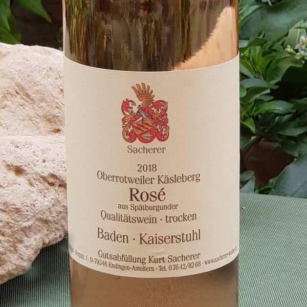 2018er Rosé aus Spätburgunder Käsleberg  trocken